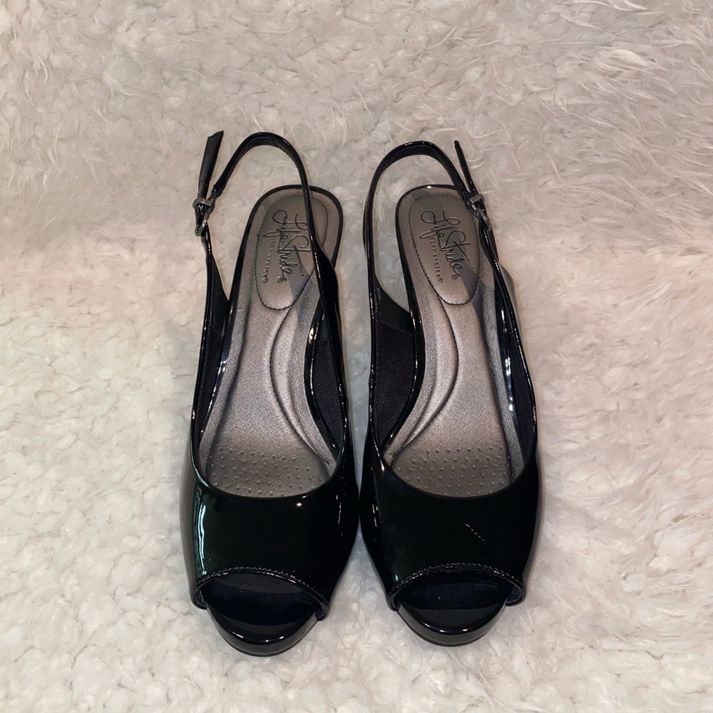 Simple black heels